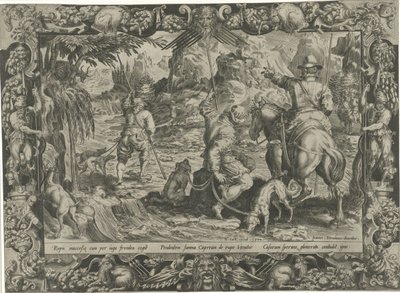 Ibex Hunt (Hunting Scenes) by Harmen Jansz Muller