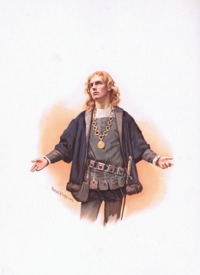 Hamlet, illustration from Hamlet by Harold Copping