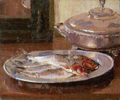 Fish on a Plate by Harold Gilman