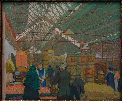 Market in Leeds by Harold Gilman