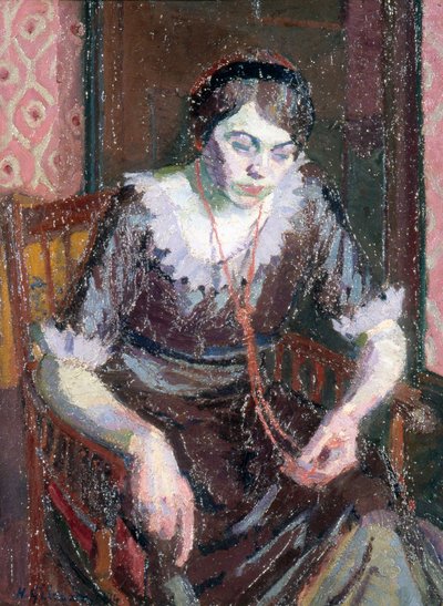 The Coral Necklace by Harold Gilman
