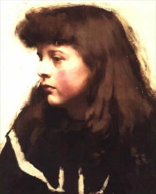 Portrait of a Girl by Harold Harvey