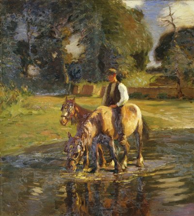 The Watering Place by Harold Harvey