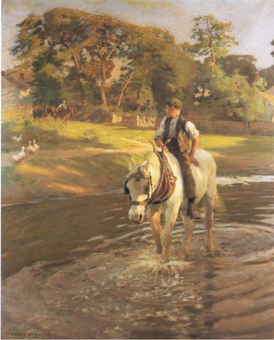 Watering the Horse by Harold Harvey