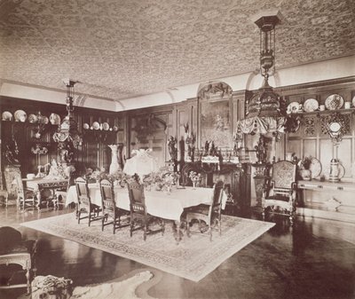 The Dining Room, Wickham Hall, Kent by Harold Palmer