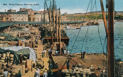 Wharf Scene, Havana, Cuba, 1910 by Harris Bros and Co