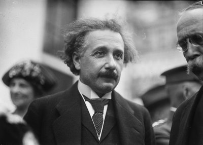 Portrait Of Albert Einstein by Harris & Ewing