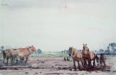 Plough Horses by Harry Becker