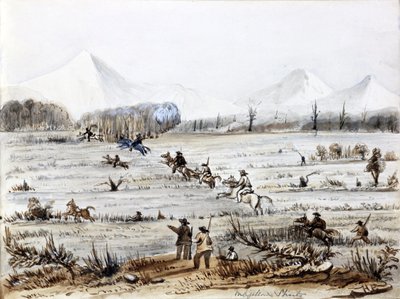 Fox Hunting, Strait of Magellan by Harry Edmond Edgell