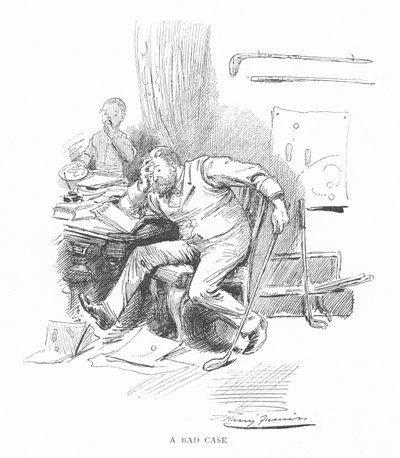 Golf: A bad case by Harry Furniss
