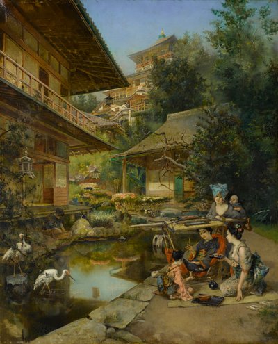 In a Japanese Garden by Harry Humphrey