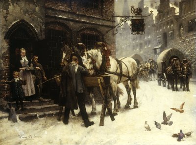 Outside the Village Inn by Harry Jochmus