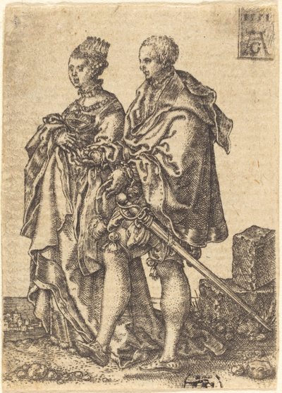 Dancing Couple by Heinrich Aldegrever