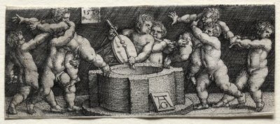 Eight Nude Children at a Well by Heinrich Aldegrever