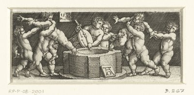 Frieze with Children at a Well by Heinrich Aldegrever