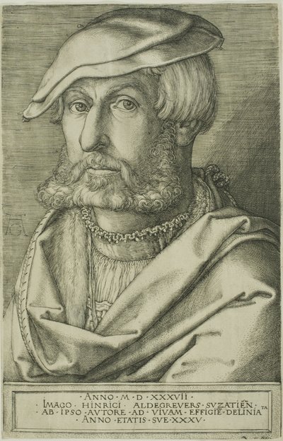 Heinrich Aldegrever, Aged 35 by Heinrich Aldegrever