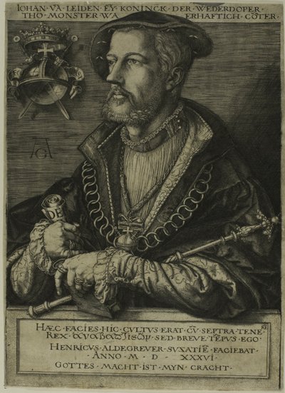 Jan van Leyden by Heinrich Aldegrever
