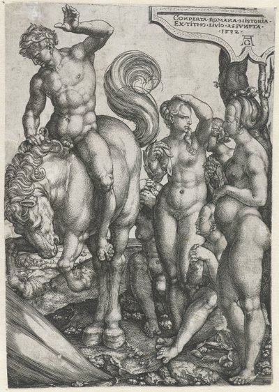 Marcus Curtius by Heinrich Aldegrever