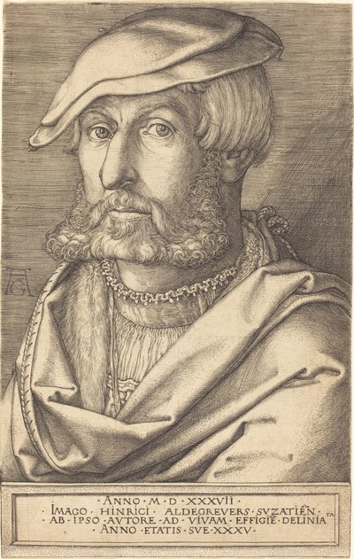 Self-Portrait by Heinrich Aldegrever
