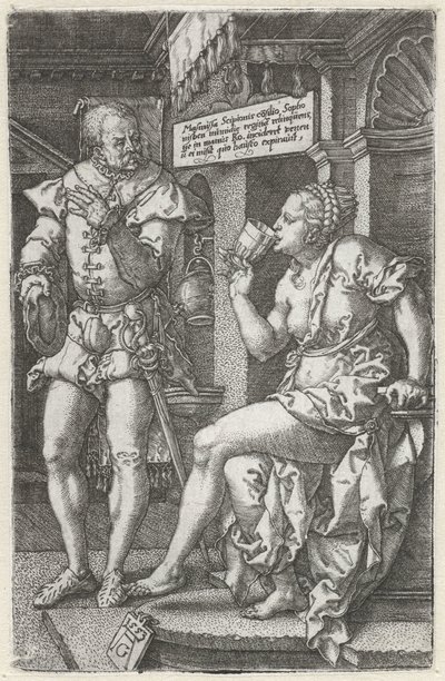Sophonisba Drinking Poison by Heinrich Aldegrever