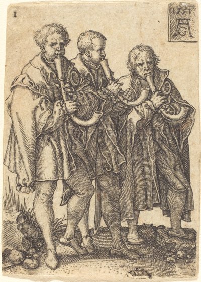Three Musicians by Heinrich Aldegrever