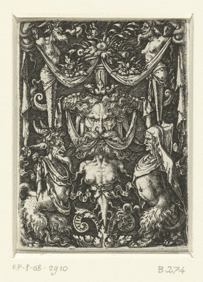 Flat Decoration with Grotesques by Heinrich Aldegrever