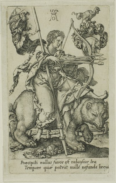 Wrath, from the Vices by Heinrich Aldegrever