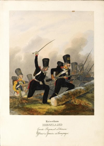 The Lithuanian Lifeguard Regiment, c.1838 by Heinrich Ambros Eckert
