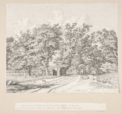 Entrance to Charlottenlund Forest from the Lakeside by Heinrich Buntzen