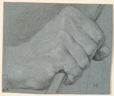 Study of Hand, Clenched Around a Stick by Heinrich Dittmers