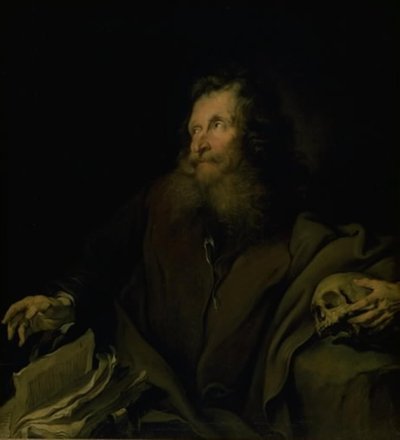 Wax Modeller Simon as St. Jerome by Heinrich Dittmers