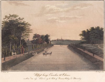 View Along the Canal to Odense by Heinrich Grosch