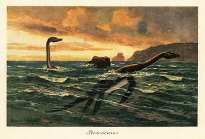 Plesiosaurus Dolichodeirus in the Ocean by Heinrich Harder