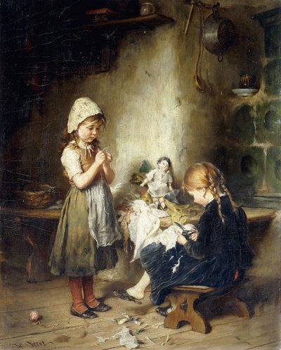 The Young Seamstresses by Heinrich Hirt
