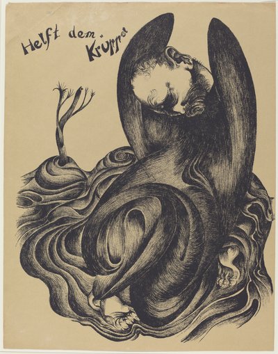 Help the Cripples by Heinrich Hoerle