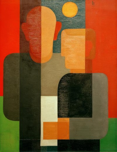 Seiwert and I by Heinrich Hoerle