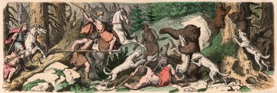 Ancient Greece: Bear Hunt by Heinrich Leutemann