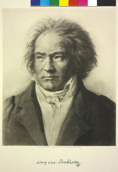 Ludwig van Beethoven by Heinrich Rudolf Schuster