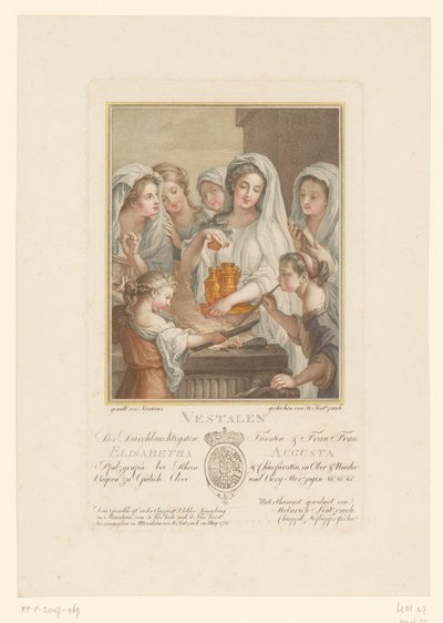 The Vestal Virgins Offering at an Altar by Heinrich Sintzenich
