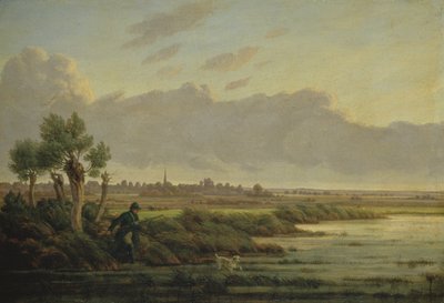 On the Alster at Winterhude by Heinrich Stuhlmann