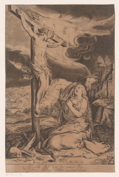 Christ on the Cross with Mary Magdalene by Heinrich Ulrich