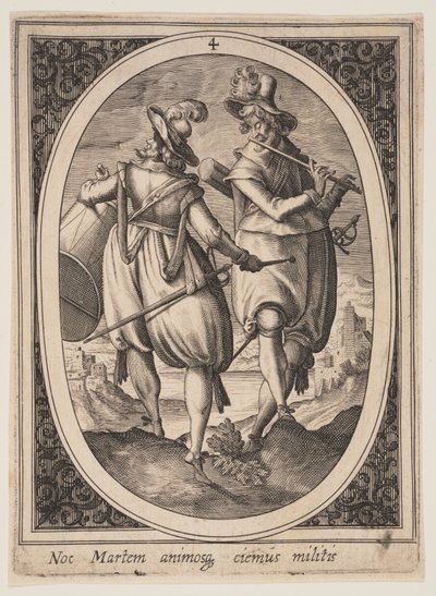 Plate 4 from Military Figures by Heinrich Ulrich
