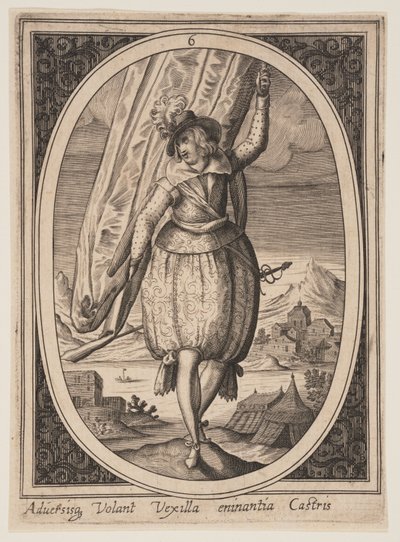 Plate 6 from Military Figures by Heinrich Ulrich
