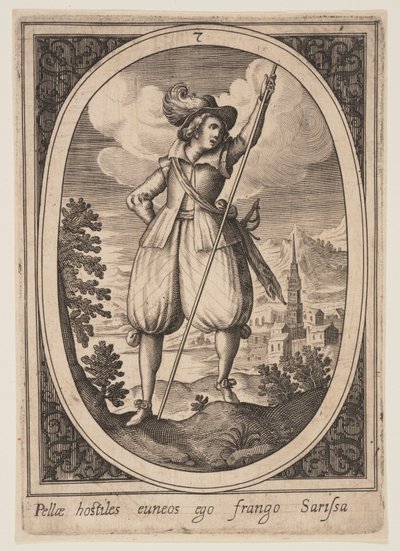 Plate 7 from Military Figures by Heinrich Ulrich