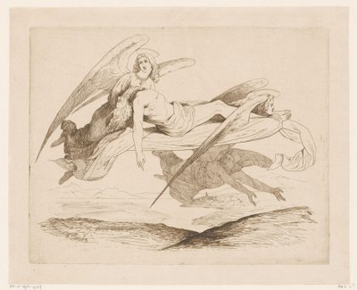 Saint Carried by Angels by Heinrich Vianden