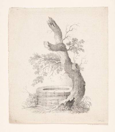 An Old Tree by a Well by Heinrich Wenzler