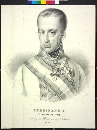 Ferdinand I Emperor of Austria by Heinrich Wilhelm Schlesinger