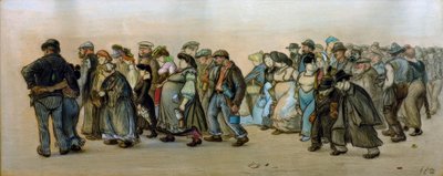 The Spandau Worker Train by Heinrich Zille