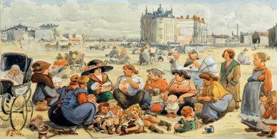 H. Zille, The Bottle Child by Heinrich Zille