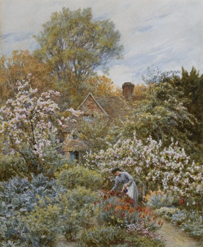 A Garden in Spring by Helen Allingham